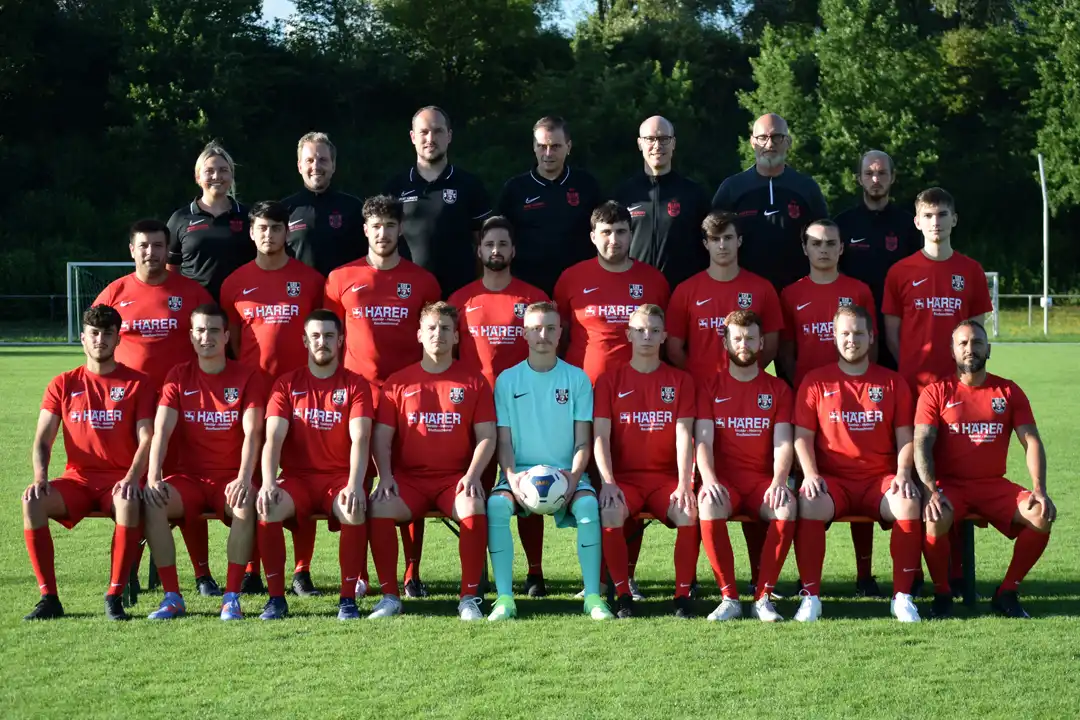 Aktive Männermannschaft Fussball SC Urbach - Werbepartner Härer