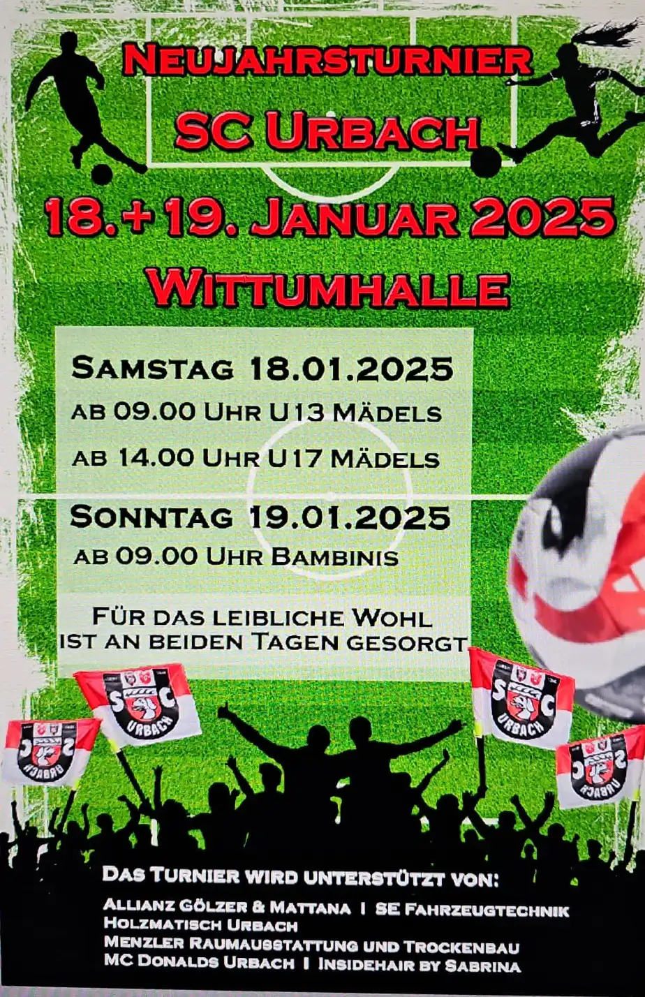 SC Urbach Hallenturnier Junioren und Juniorinnen 2025