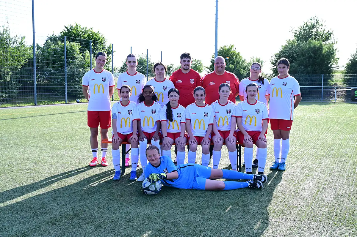 Gruppenfoto U15 Die aktuelle Juniorinnen Mannschaft SC Urbach, C-Juniorinnen