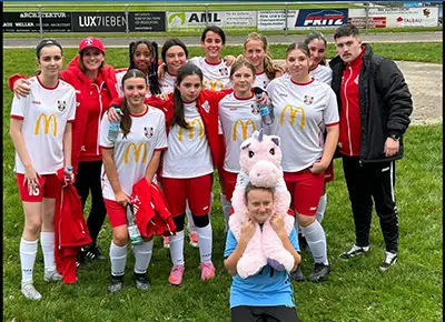 U15 Juniorinnen SC Urbach - Mannschaftsbild nach Punktgewinn