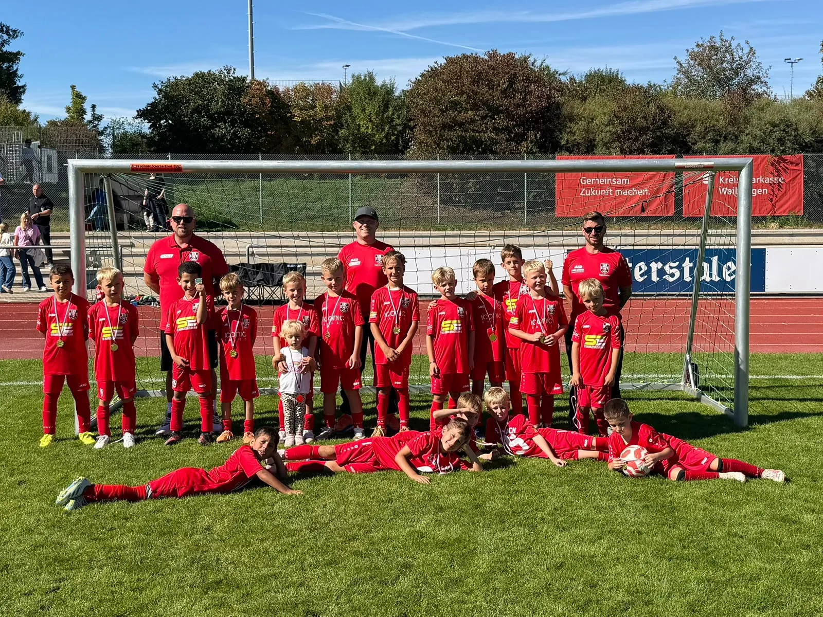 Heimspieltga der F-Junioren Urbach Mannschaftsbild